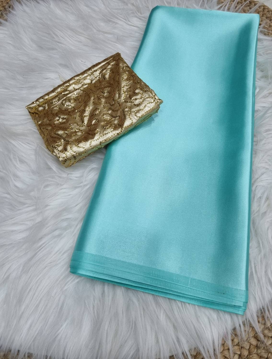 Arpita Fashion Solid/Plain Bollywood Satin Saree