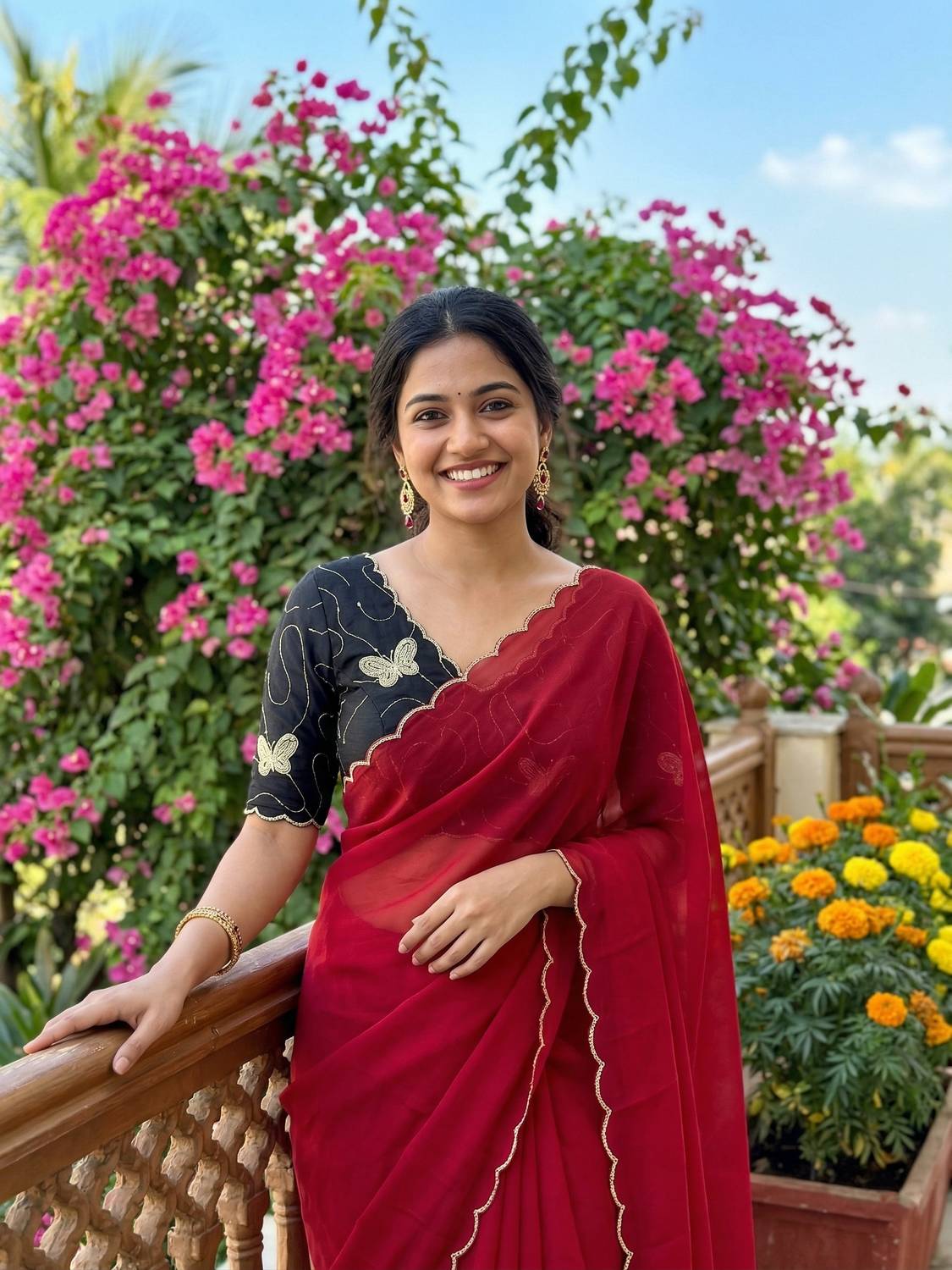 AMIYASILKMILLS Embroidered Daily Wear Georgette Saree