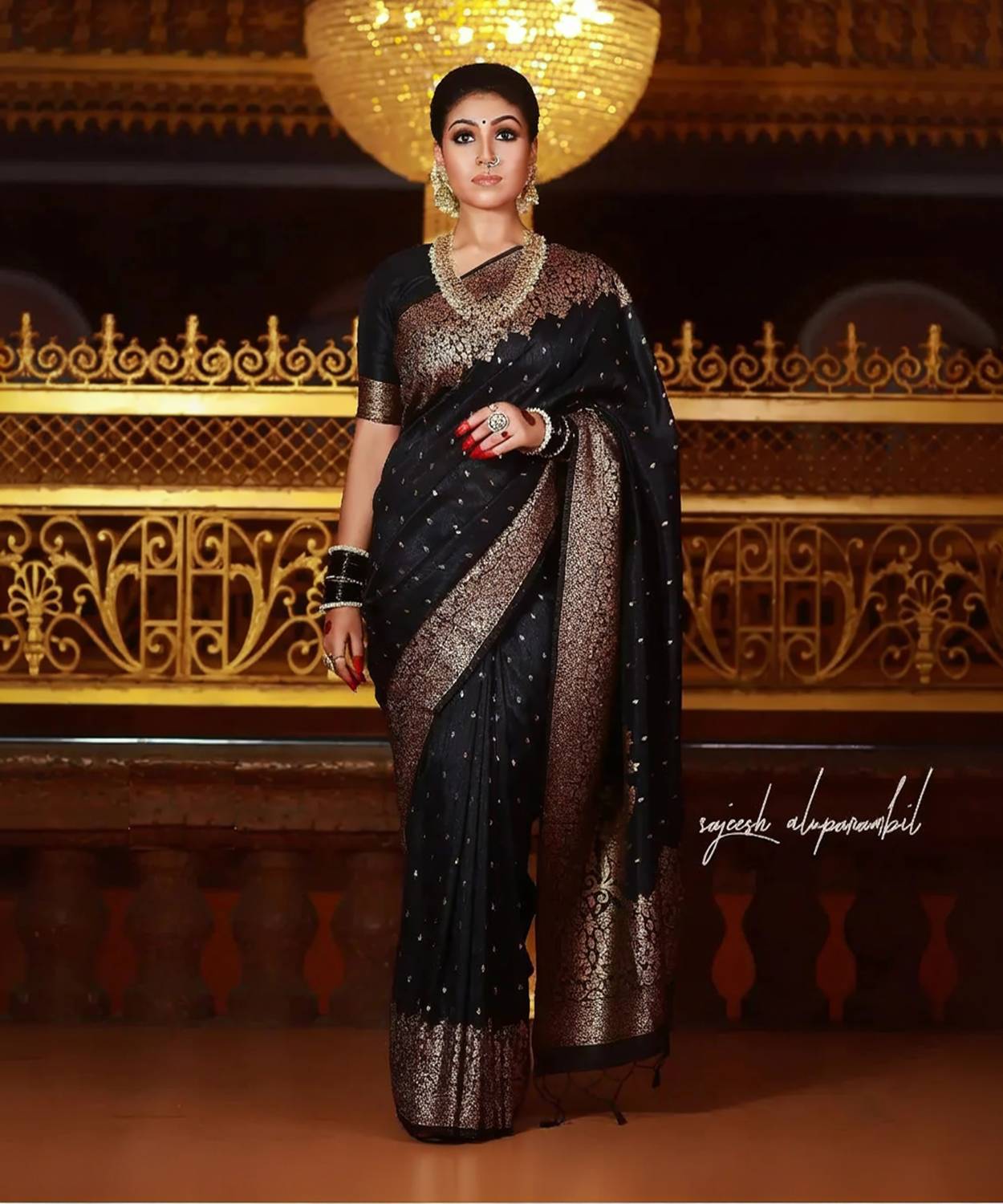 KanjiQueen Woven, Self Design Banarasi Silk Blend, Pure Silk Sare