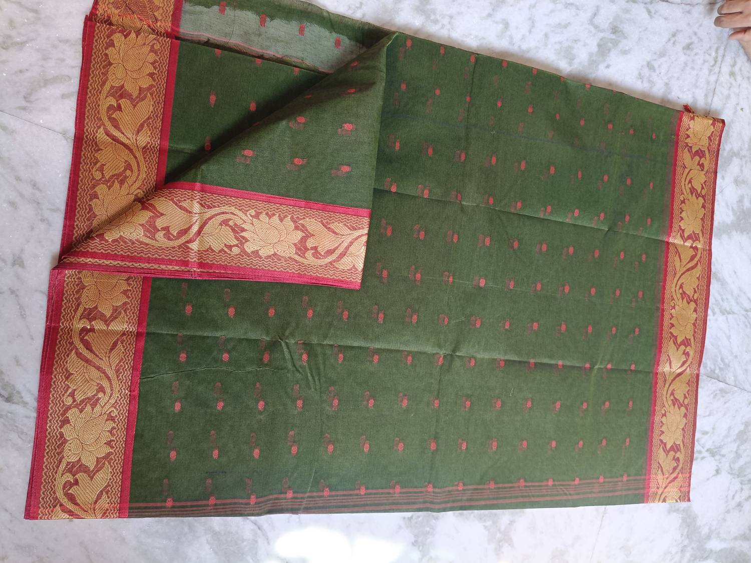 BDF Bikash Dutta Fashion Printed Tant Pure Cotton Saree