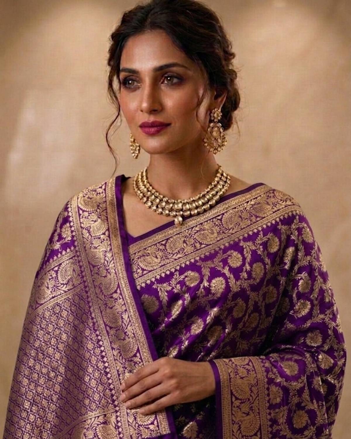 Aformi Woven Banarasi Jacquard Saree