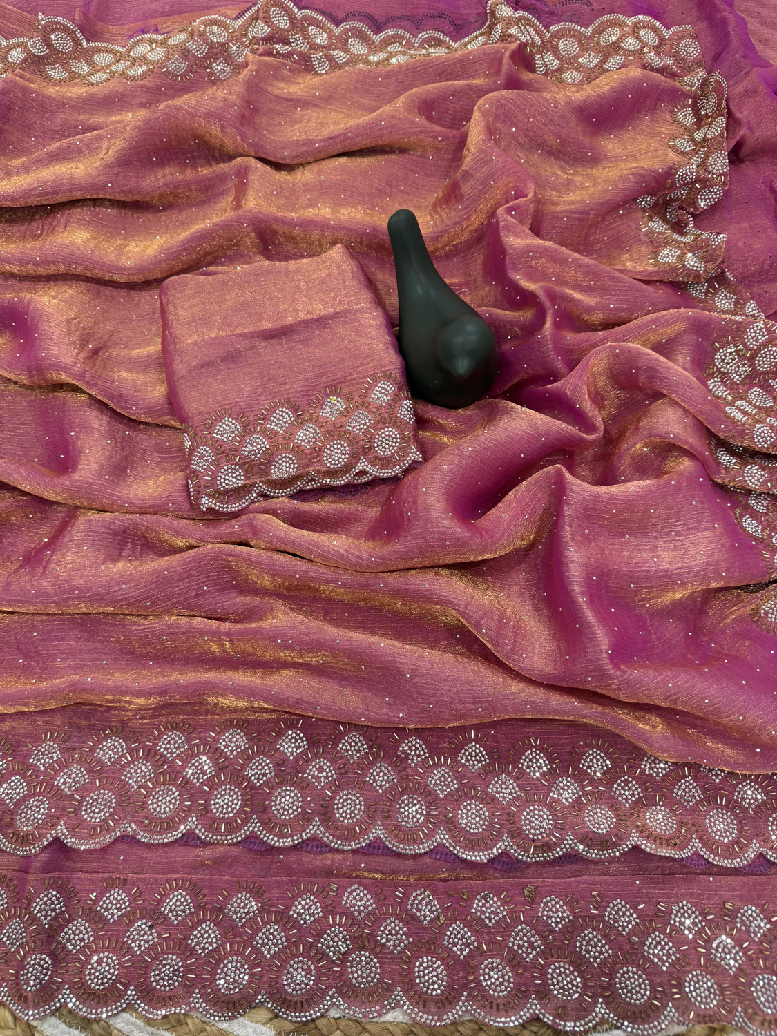Image of sadika Embellished Bollywood Jimmy Jimmy Saree