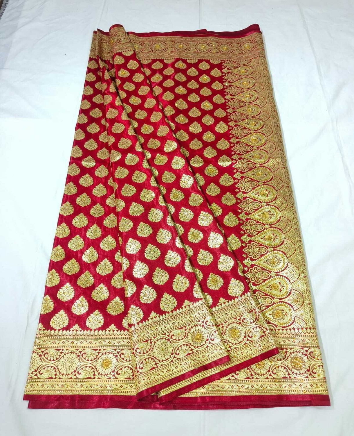 Image of Weaver store Printed Banarasi Silk Blend Saree