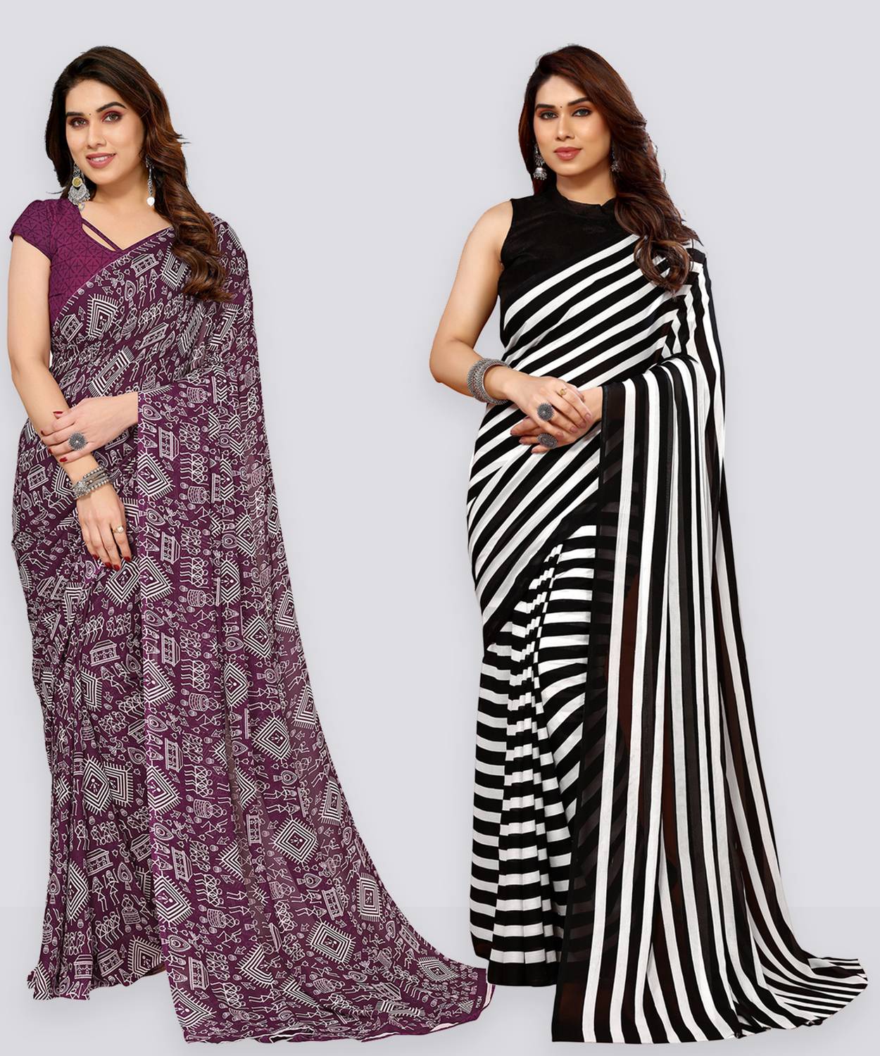 Anand Sarees Printed Bollywood Georgette Saree