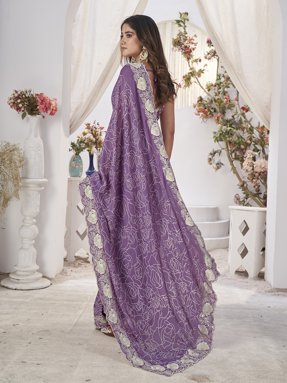 Image of Tasrika Embellished Bollywood Georgette Saree