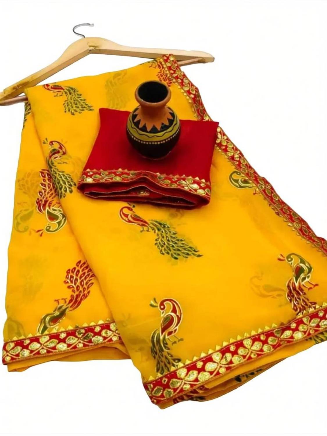 Aaradhna Printed Bollywood Georgette Saree