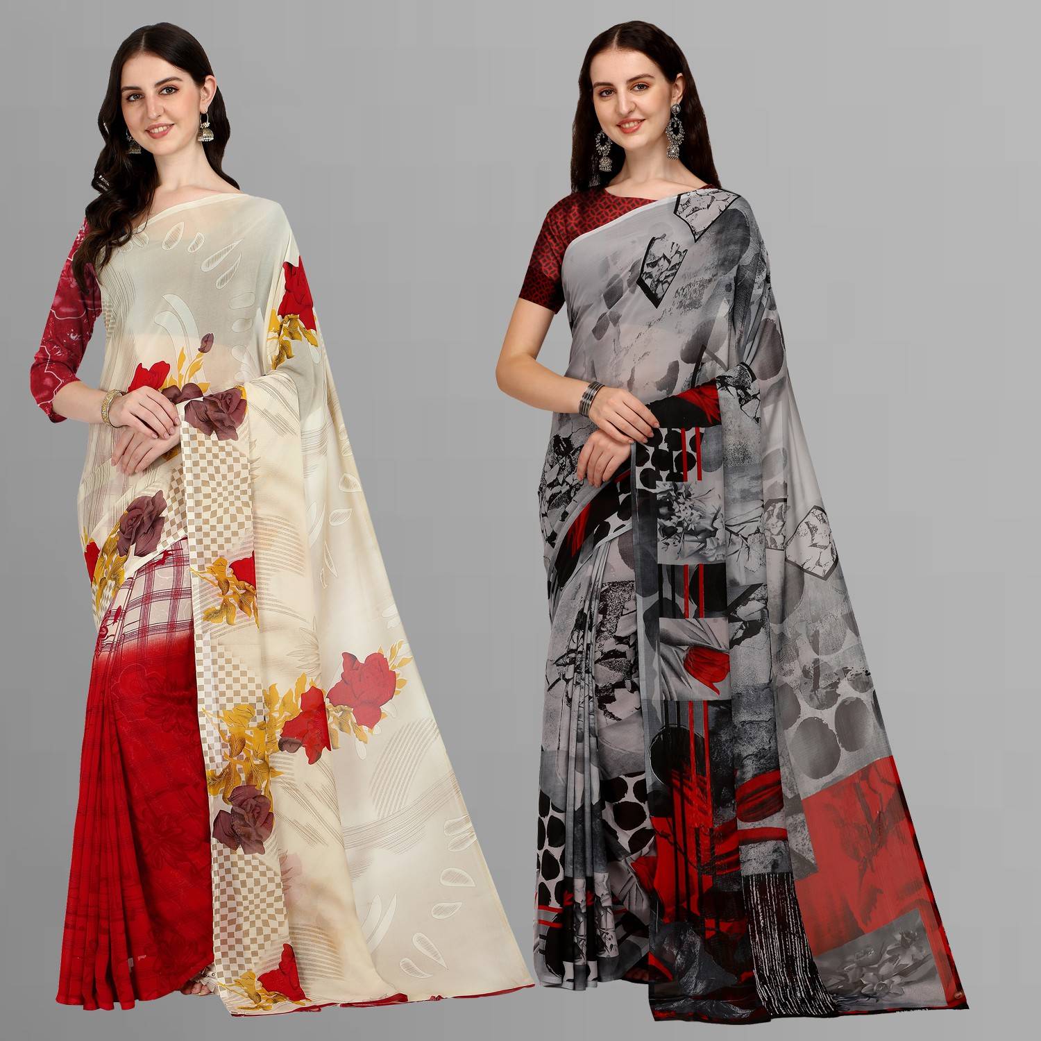 Anand Sarees Printed Daily Wear Georgette Saree