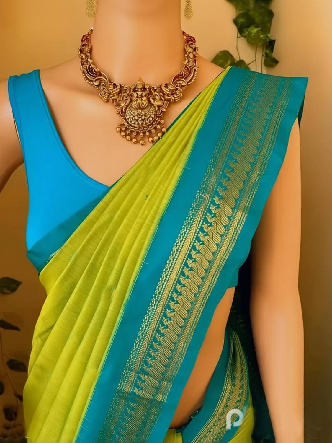 Bloviate Printed Banarasi Silk Blend Saree