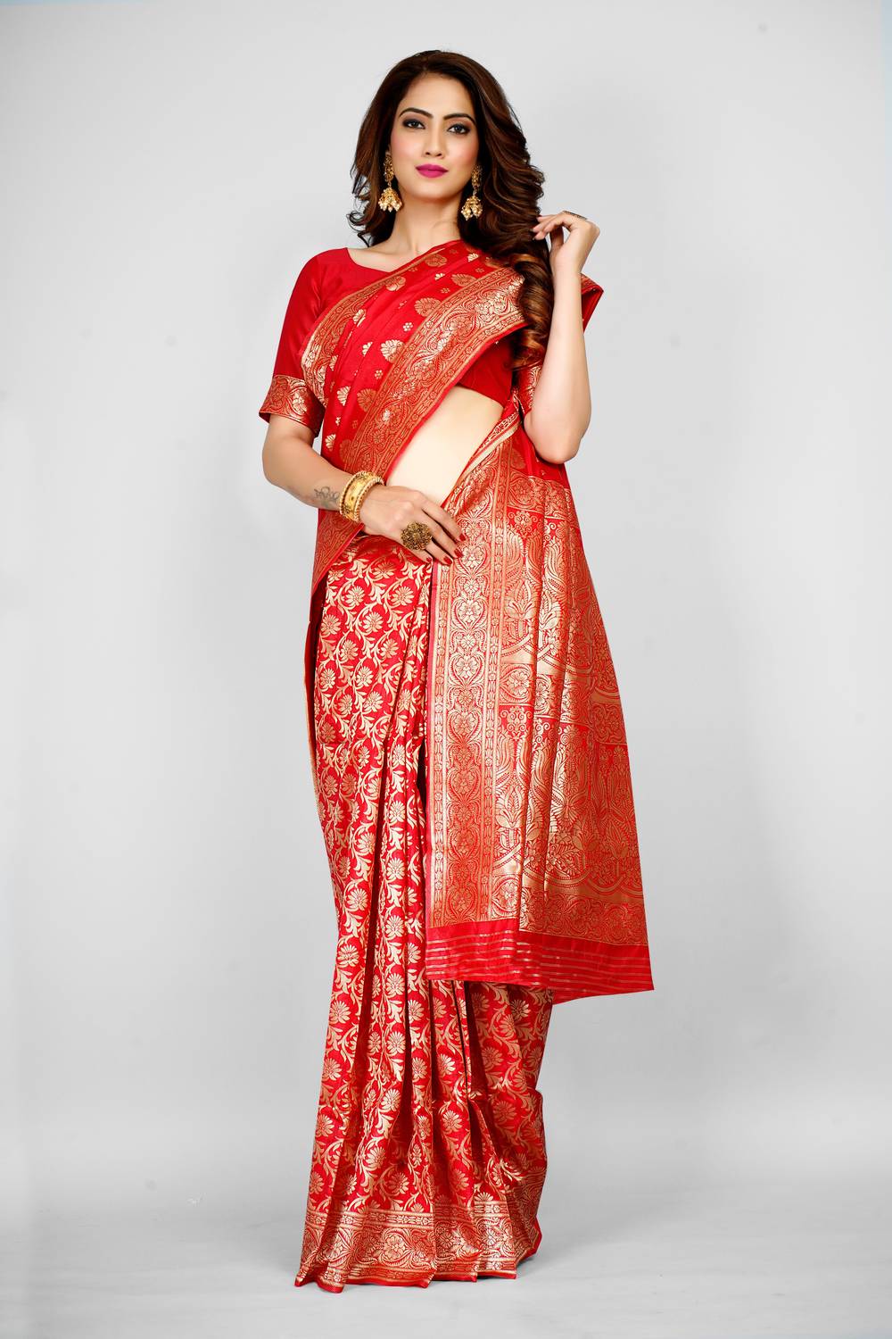Aformi Printed Kanjivaram Art Silk Saree