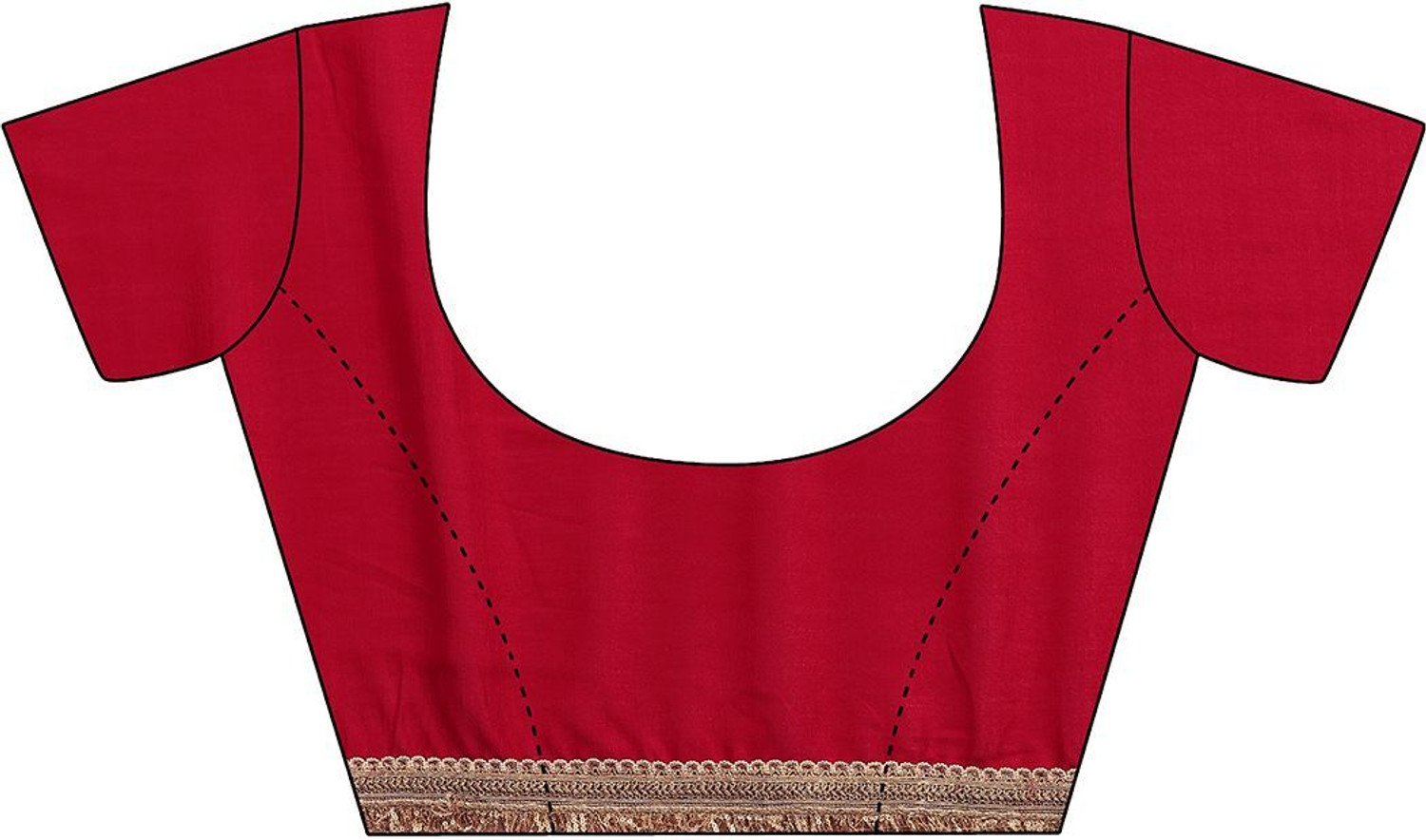 Image of LIBAS Printed Daily Wear Silk Blend Saree (Red)