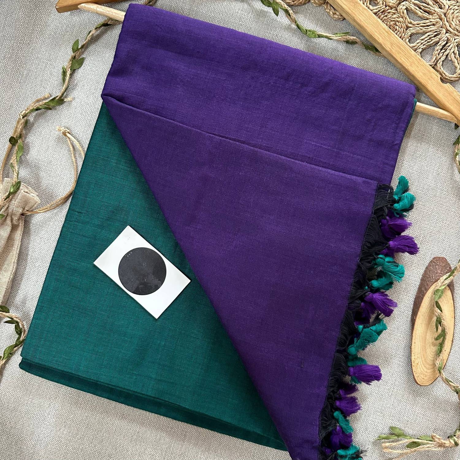 Amita Collections Color Block Daily Wear Pure Cotton Saree