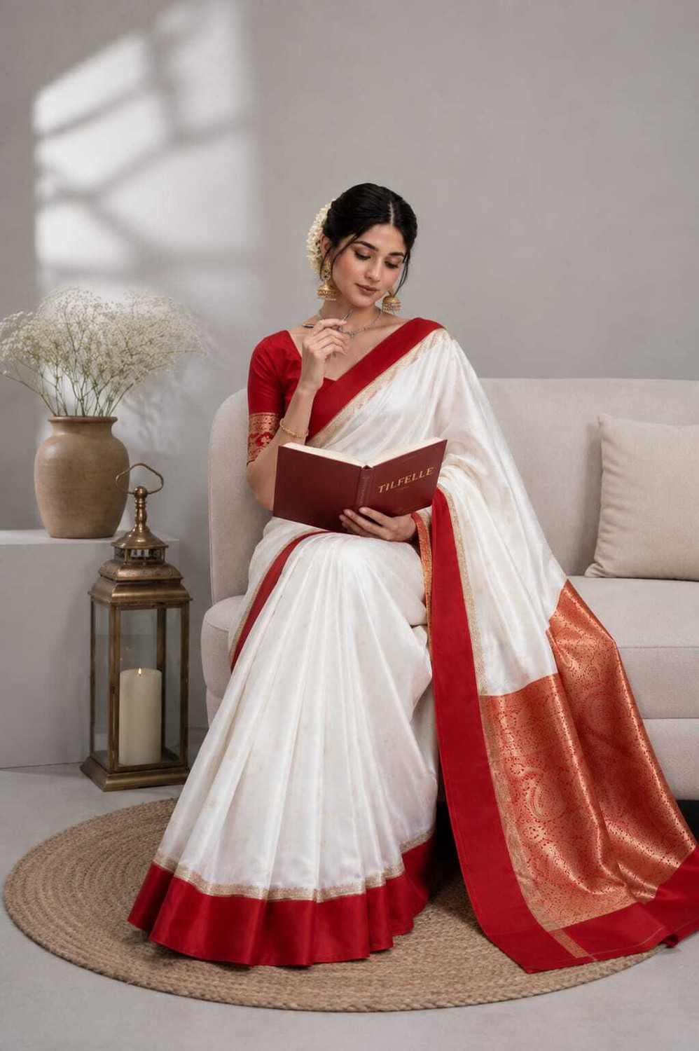 Image of Tilfelle Woven Kanjivaram Pure Silk Saree