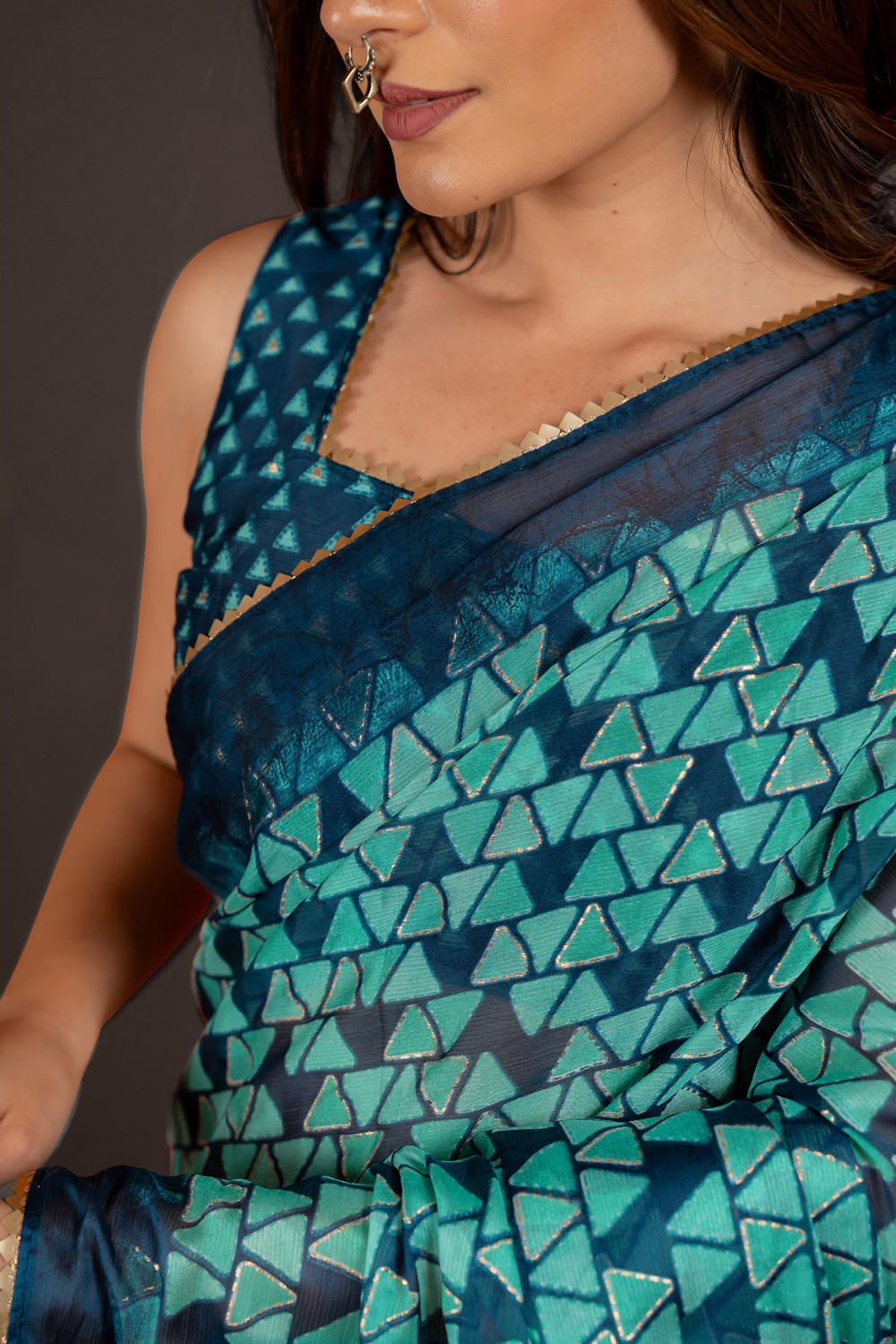 Image of MIRCHI FASHION Printed Daily Wear Chiffon, Georgette Saree