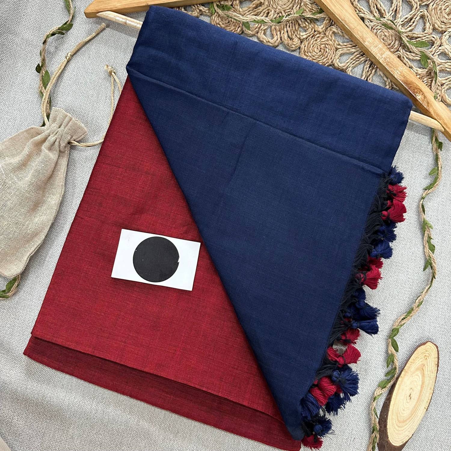 Amita Collections Color Block Daily Wear Pure Cotton Saree