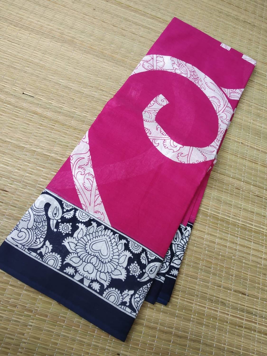 Bou Thakuranir Haat Printed Daily Wear Pure Cotton Saree
