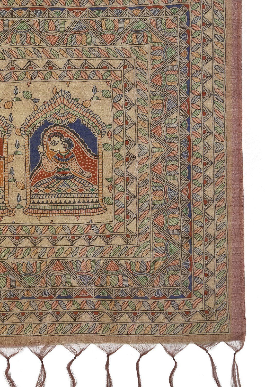 Image of Tasrika Printed Banarasi Cotton Silk Saree