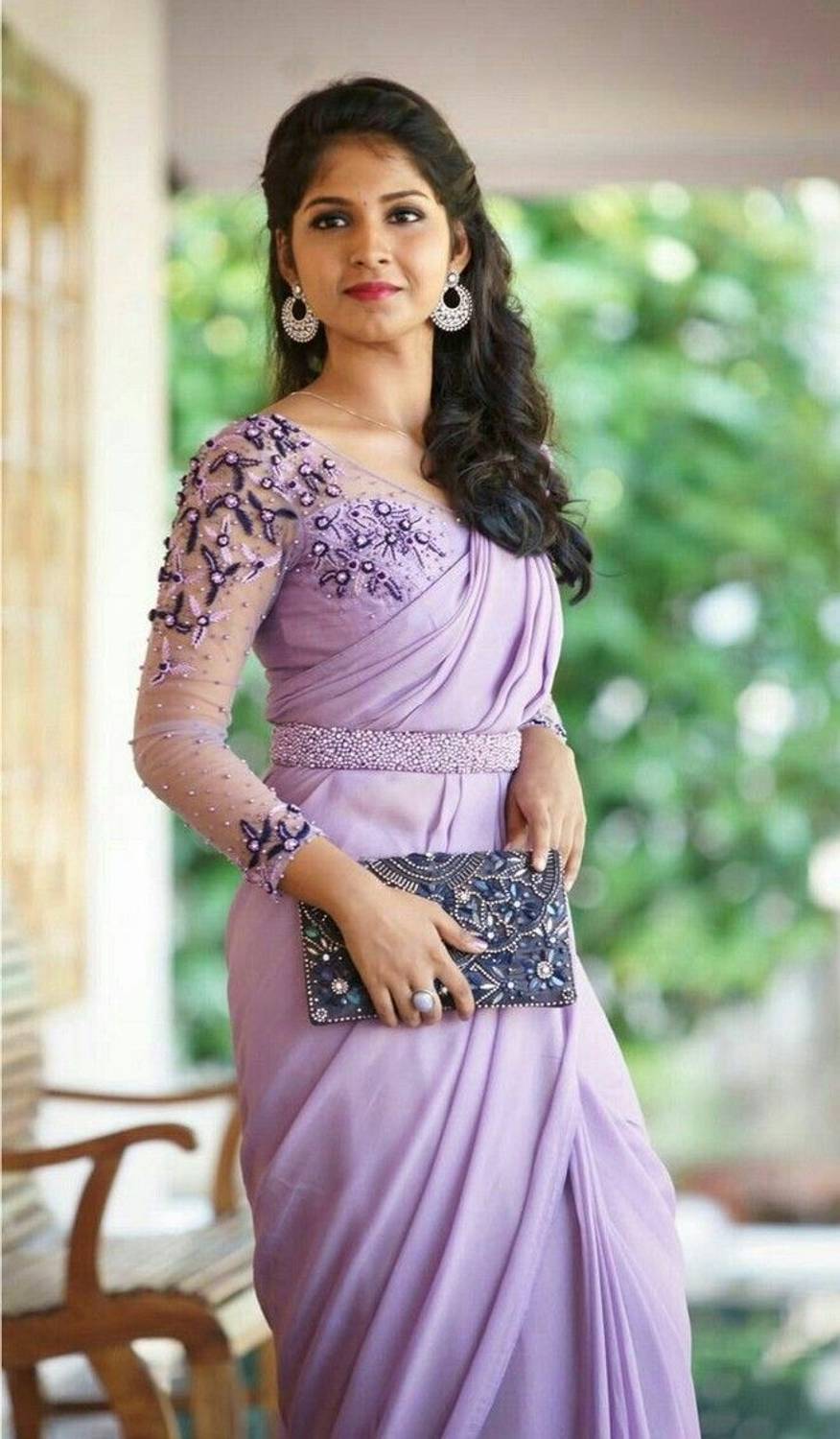 ADIVASI SHOP Solid/Plain Bollywood Cotton Blend Saree