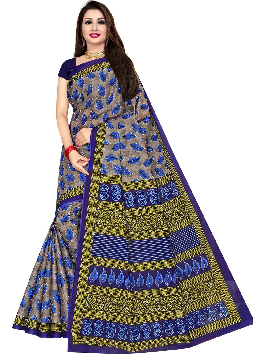 Image of TAMAIRA FASHION Printed Daily Wear Pure Cotton Saree