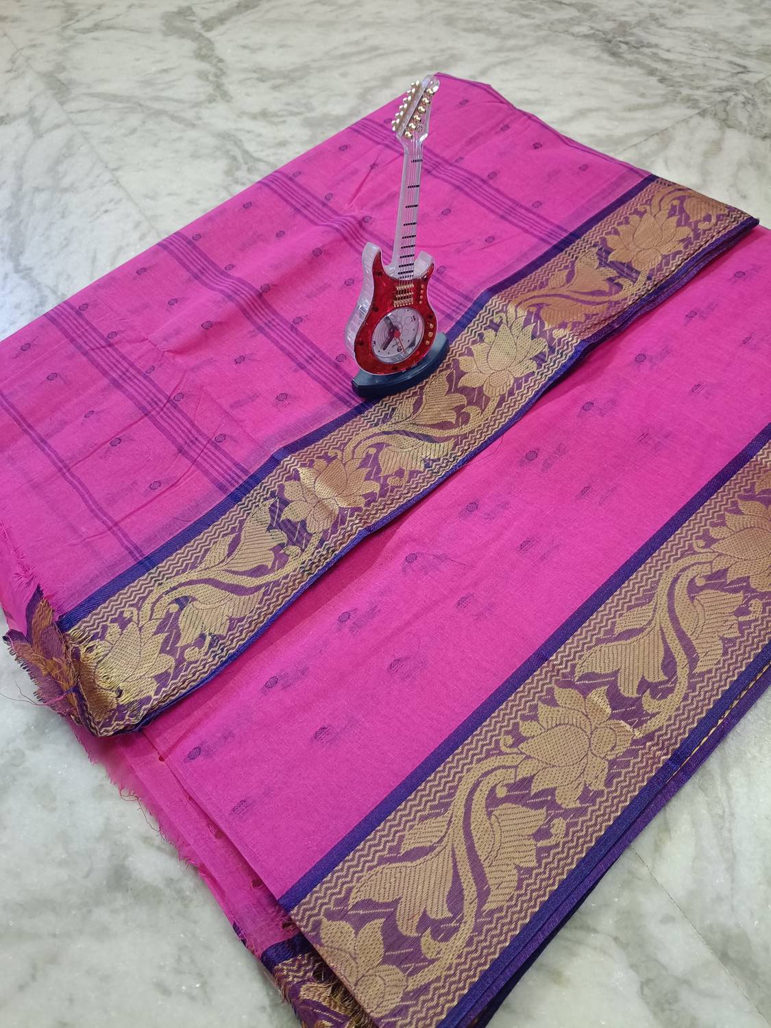 Bikash Dutta Fashion Self Design Tant Pure Cotton Saree