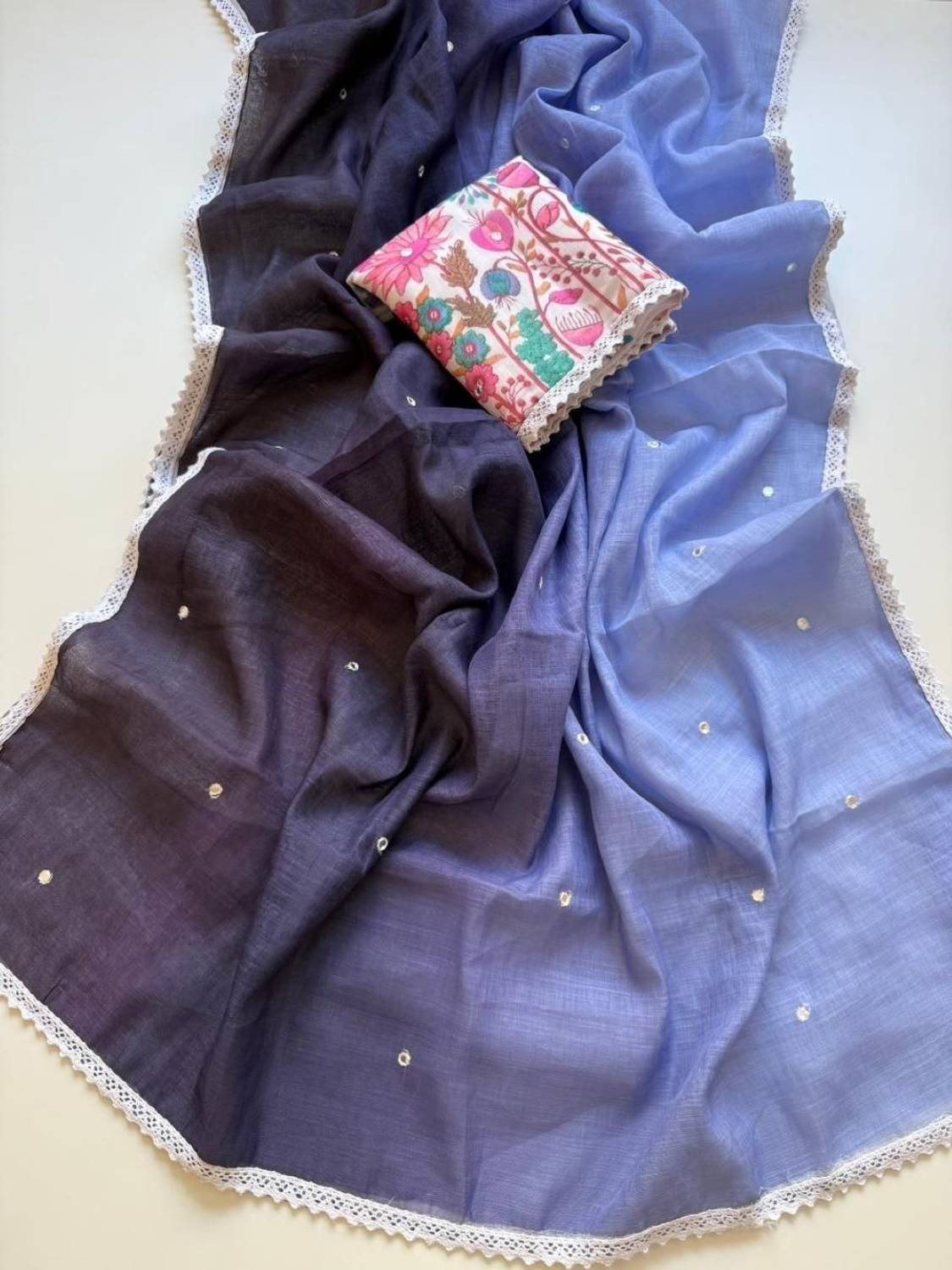 Arkia Embellished Daily Wear Cotton Blend Saree