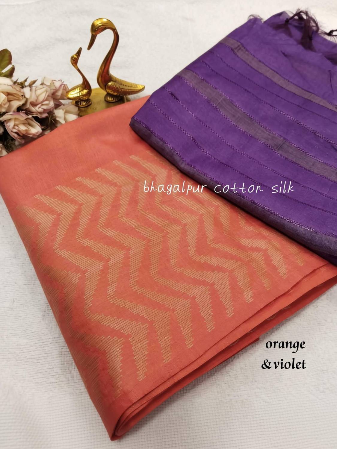 Aamir Fashion Textile Woven Bhagalpuri Silk Blend Saree