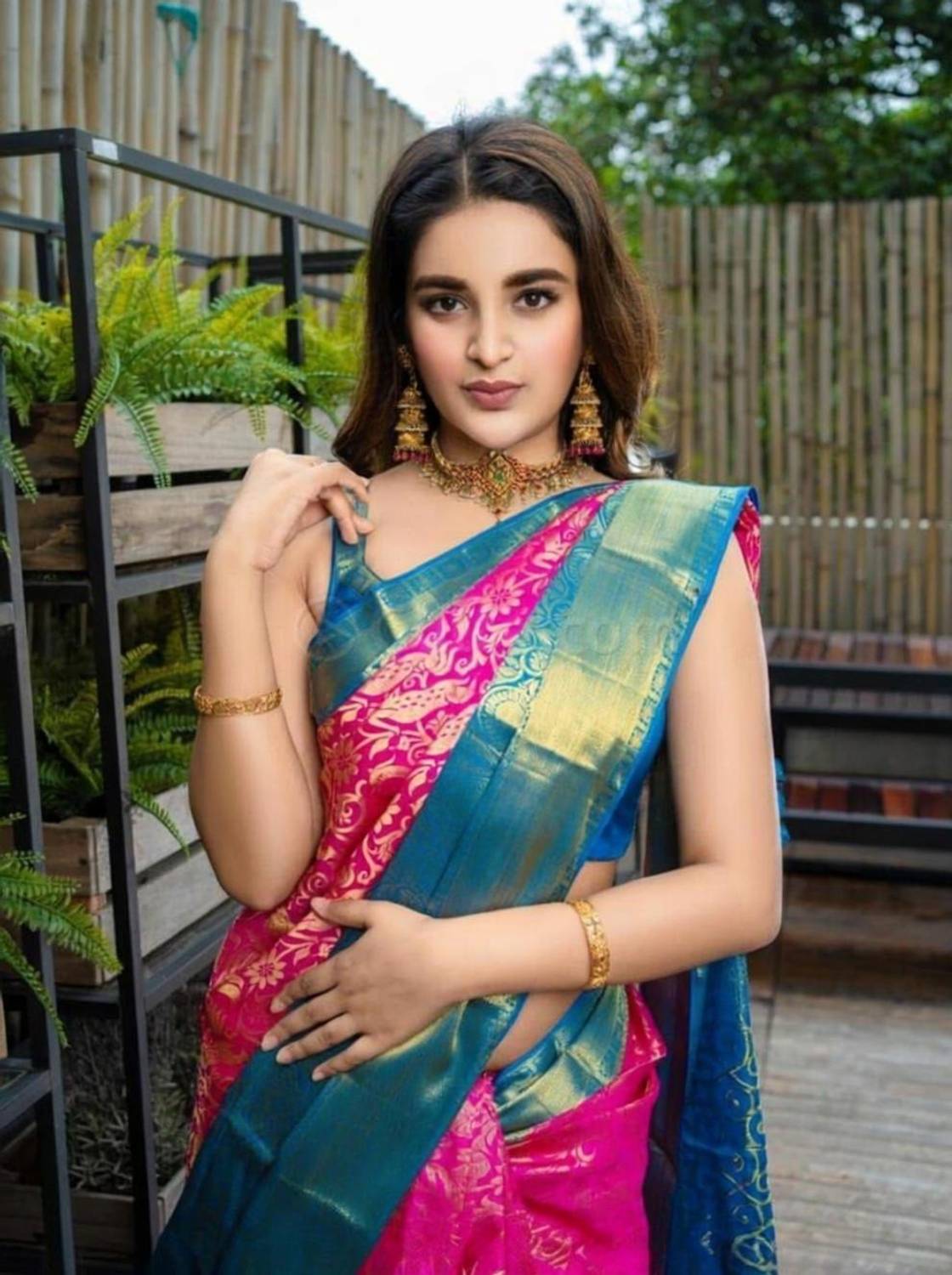 Kanjivaram Pure Silk Printed Blouse Material