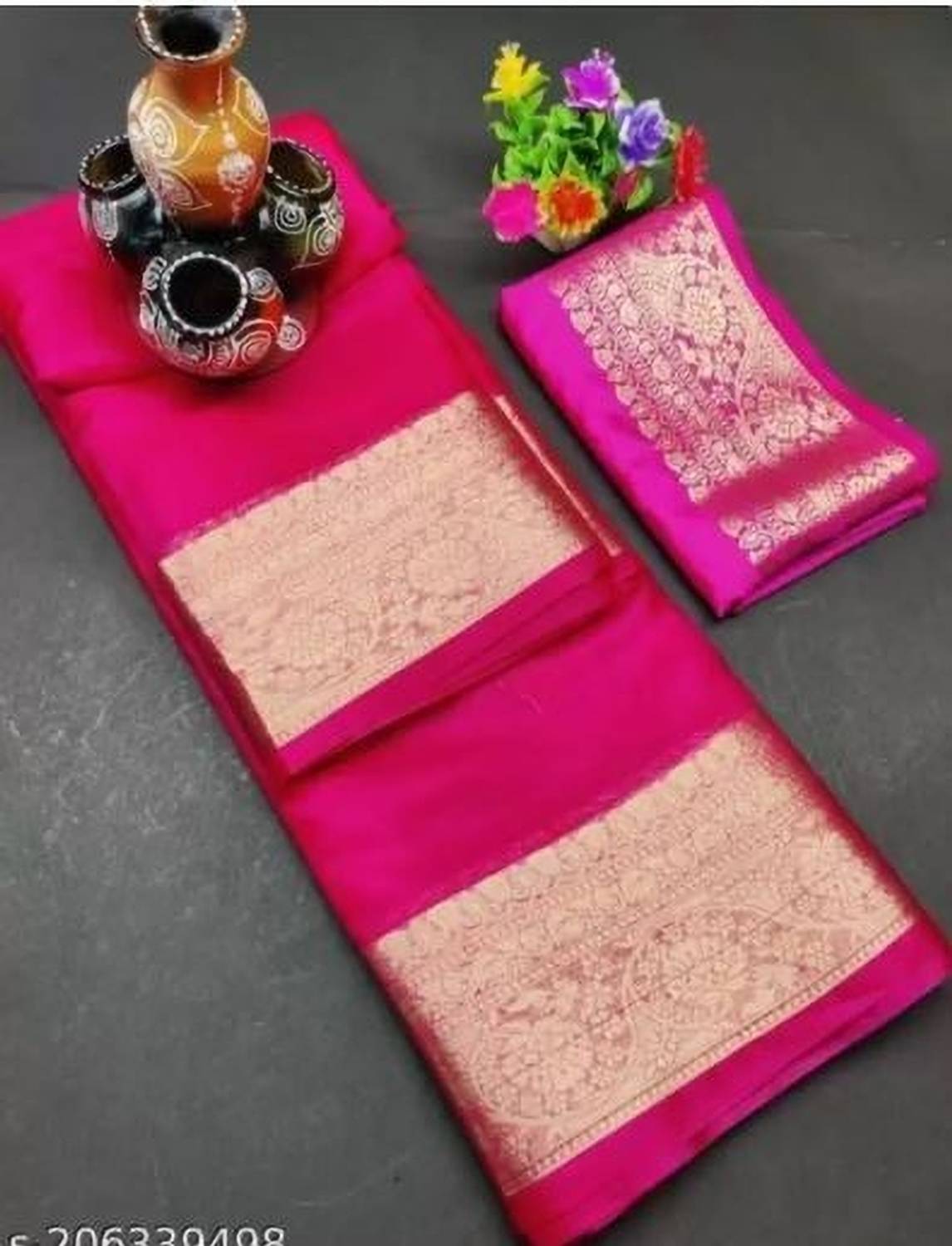 PANKHUDI FASHION Self Design Bollywood Organza Saree