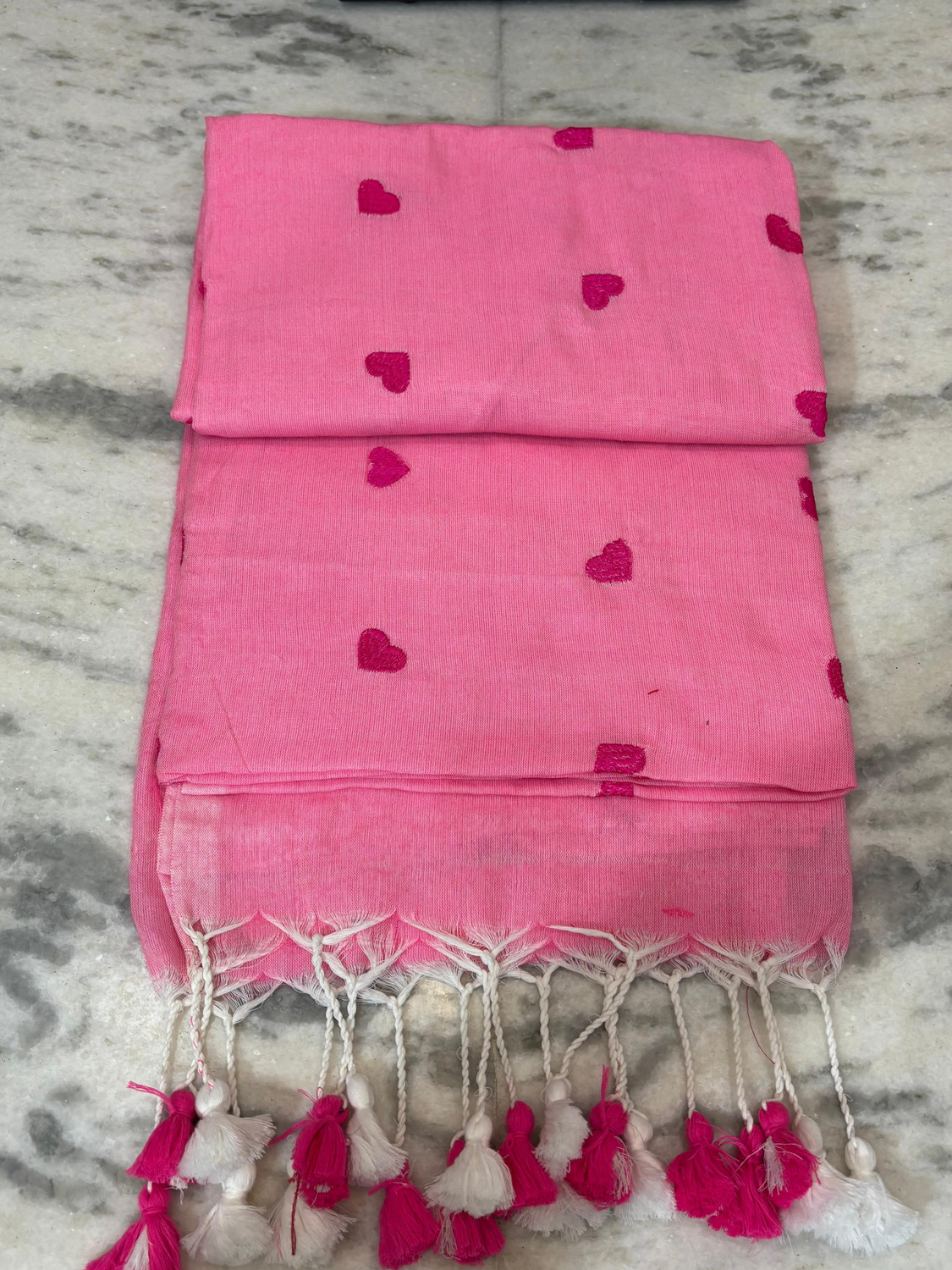 Image of SMRITI HANDLOOM Embroidered, Solid /Plain Handloom Handloom Pure Cotton Saree