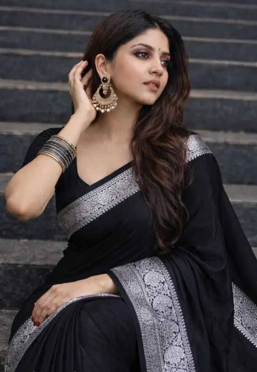 A.K.Silk Woven Banarasi Satin Saree