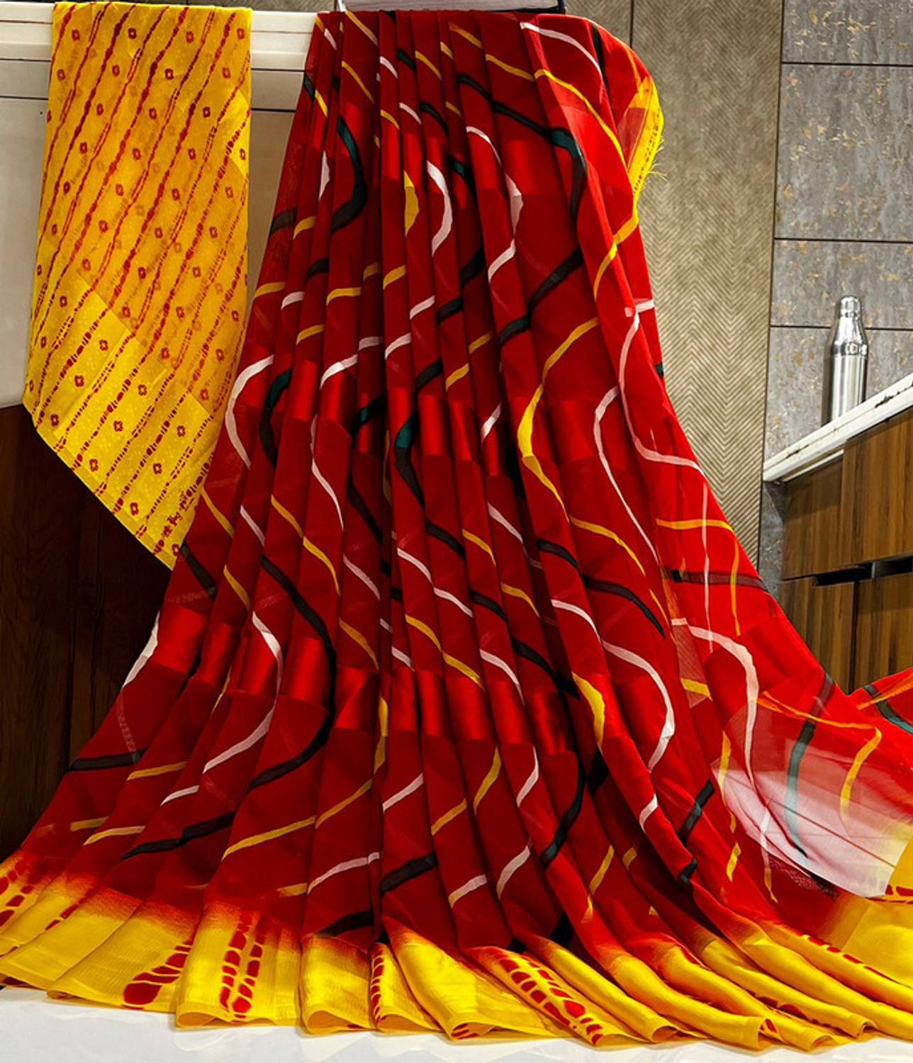 Sitanjali Floral Print Daily Wear Georgette Saree
