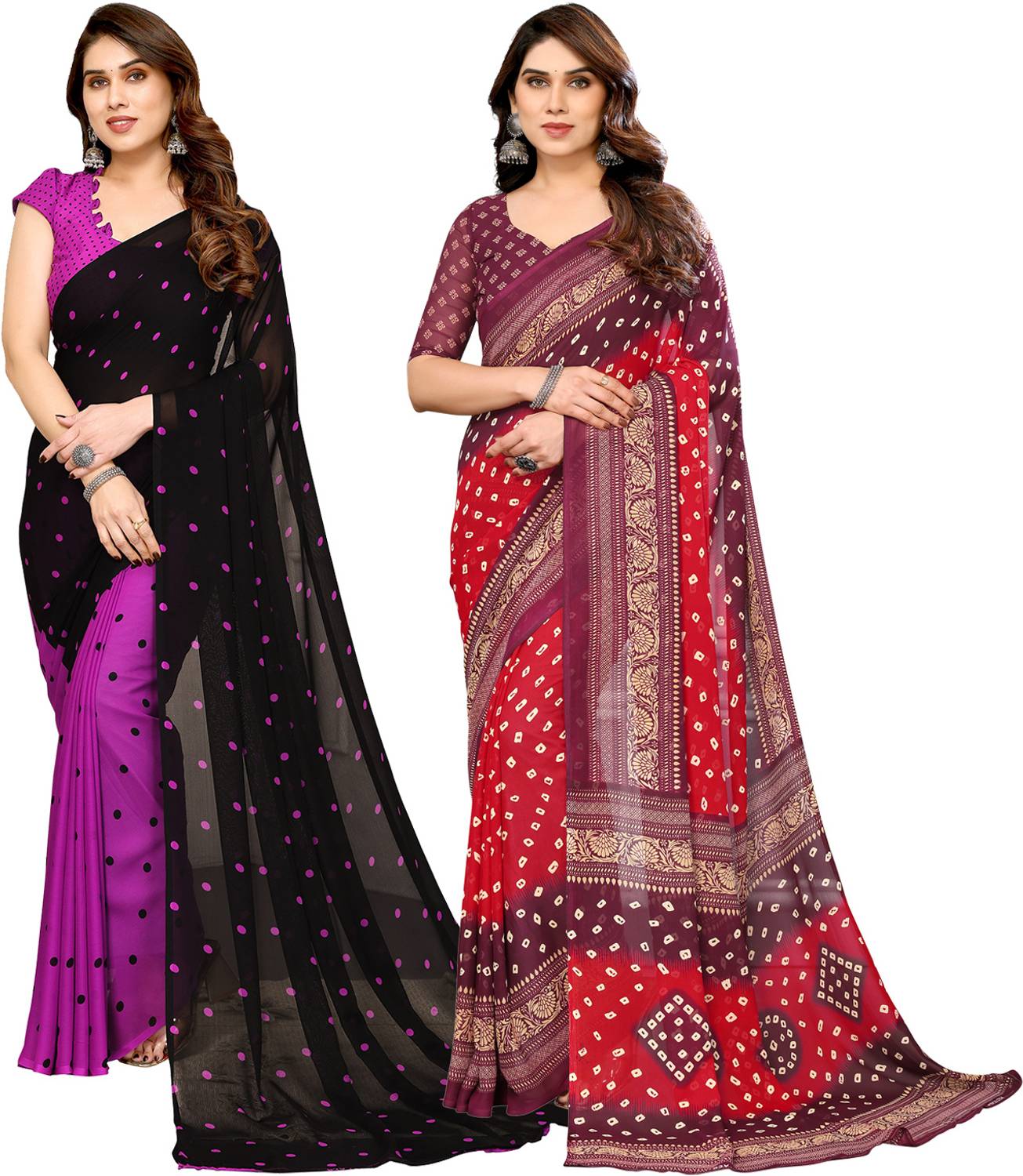 Anand Sarees Printed Daily Wear Georgette Saree