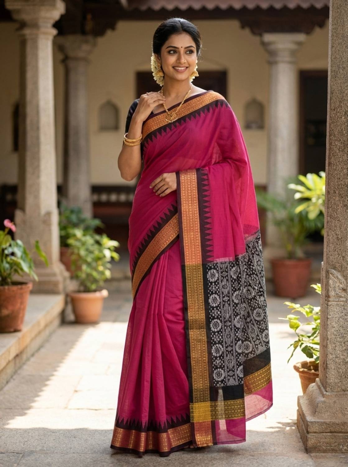 Kingdomsaree Printed Bollywood Chiffon Saree