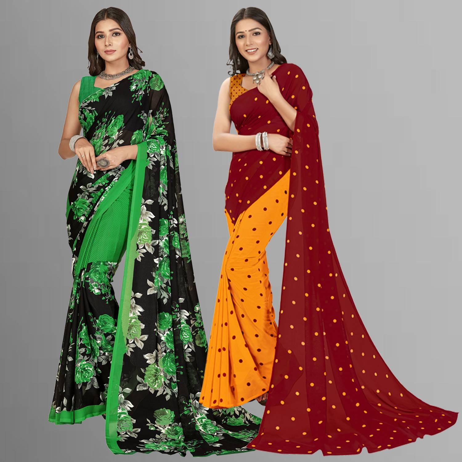 Anand Sarees Printed Daily Wear Georgette Saree