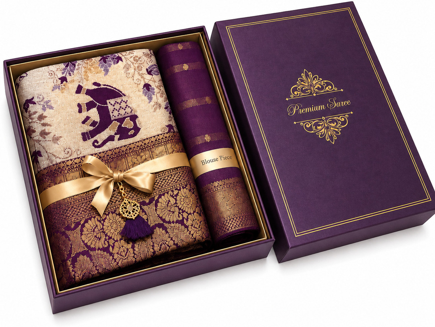 Image of Trendsphere Woven Banarasi Jacquard Saree
