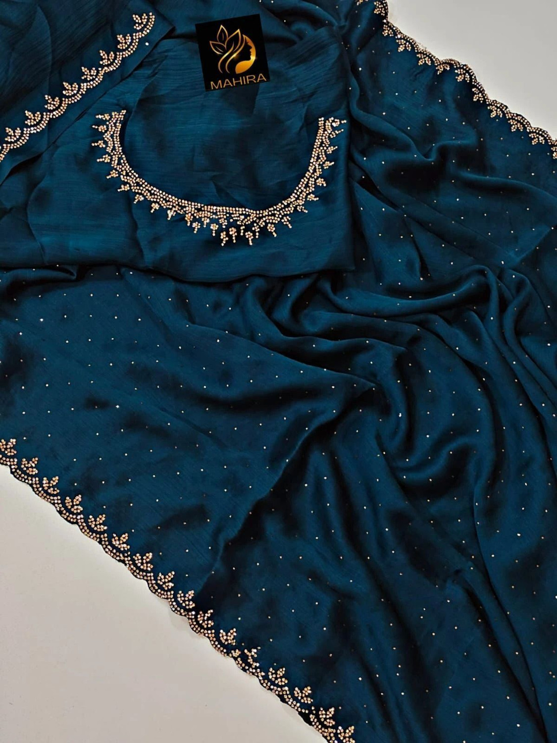 Image of SHAMLI Embellished Bollywood Chiffon Saree