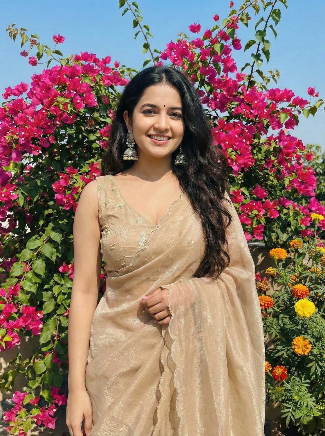 AMIYASILKMILLS Embroidered Bollywood Organza Saree
