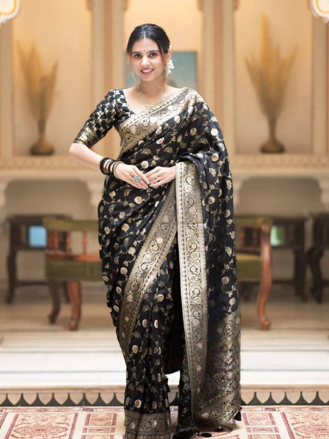 Kanjivaram Pure Silk Self Design Blouse Material
