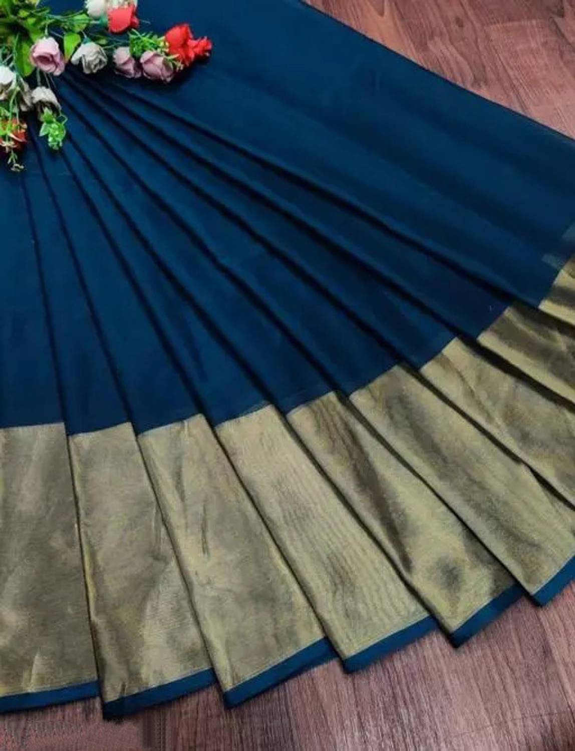 Vragi Embellished, Self Design Bollywood Chiffon Saree