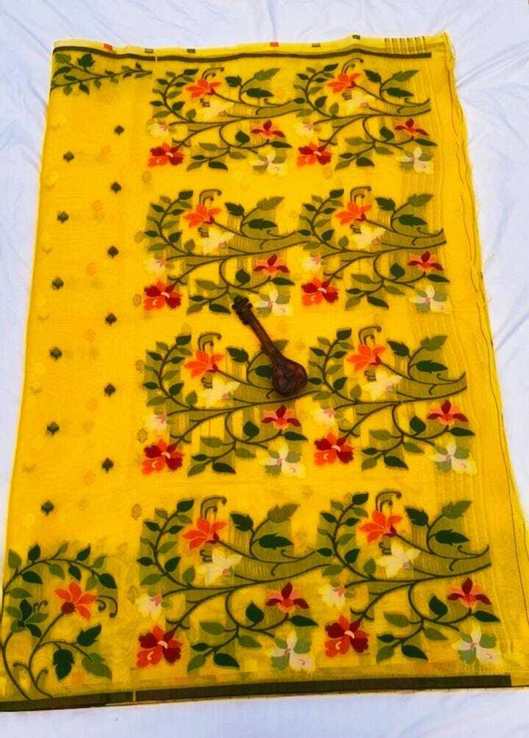 Image of TANPURA Woven, Embroidered Chanderi Cotton Silk, Muslin Saree