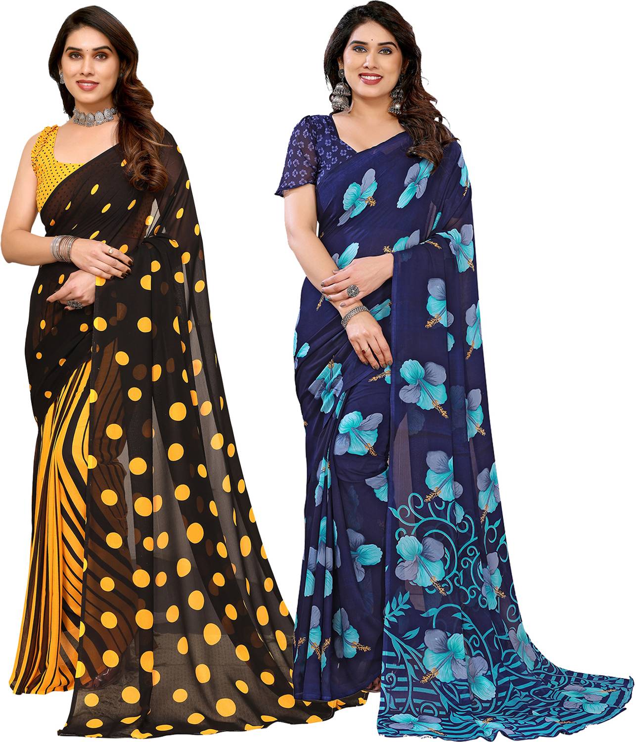 Anand Sarees Printed Daily Wear Georgette Saree