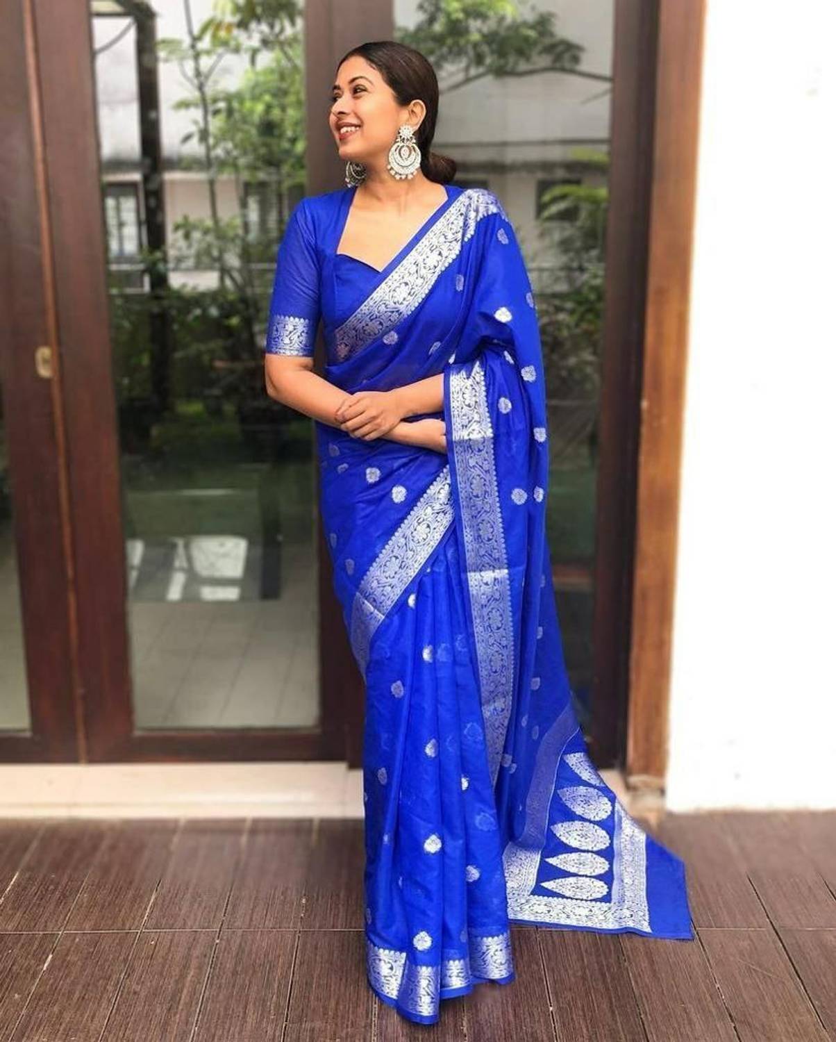 Bermondsey Woven Banarasi Silk Blend Saree