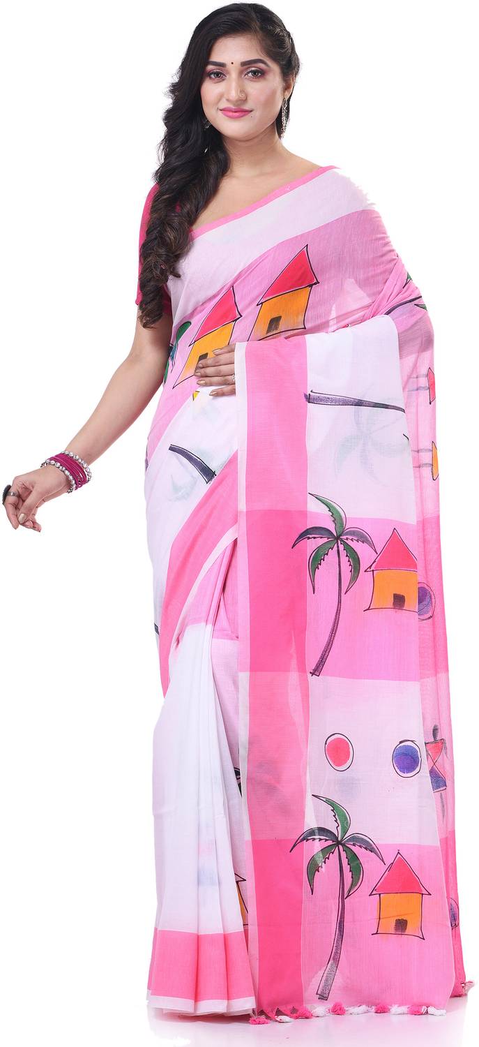 Desh Bidesh Woven, Hand Painted, Self Design Handloom Handloom Co