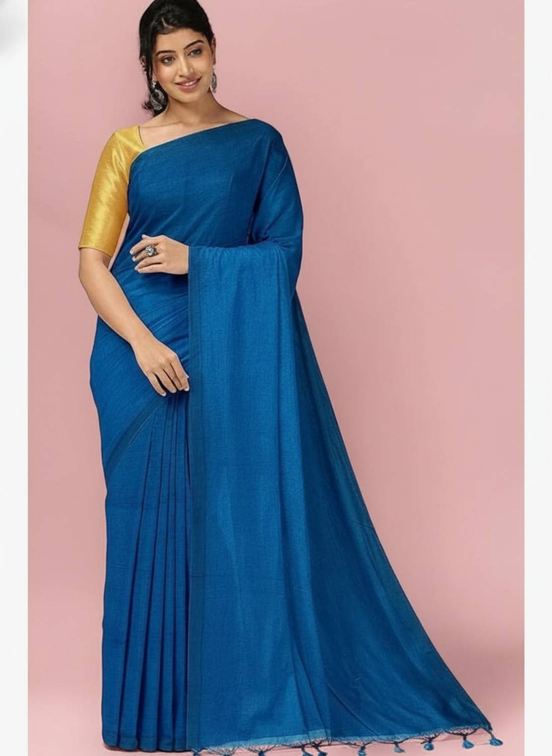 BongAp Self Design Handloom Pure Cotton Saree