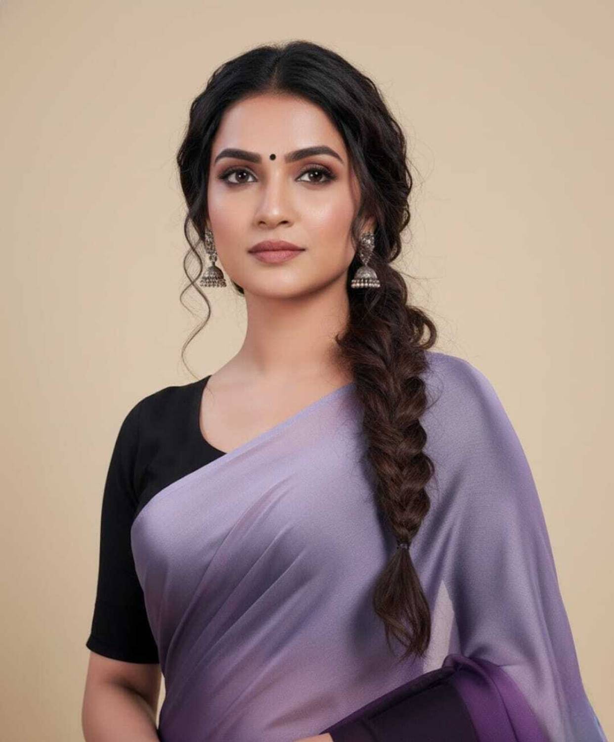 BORANA Ombre Daily Wear Crepe Saree