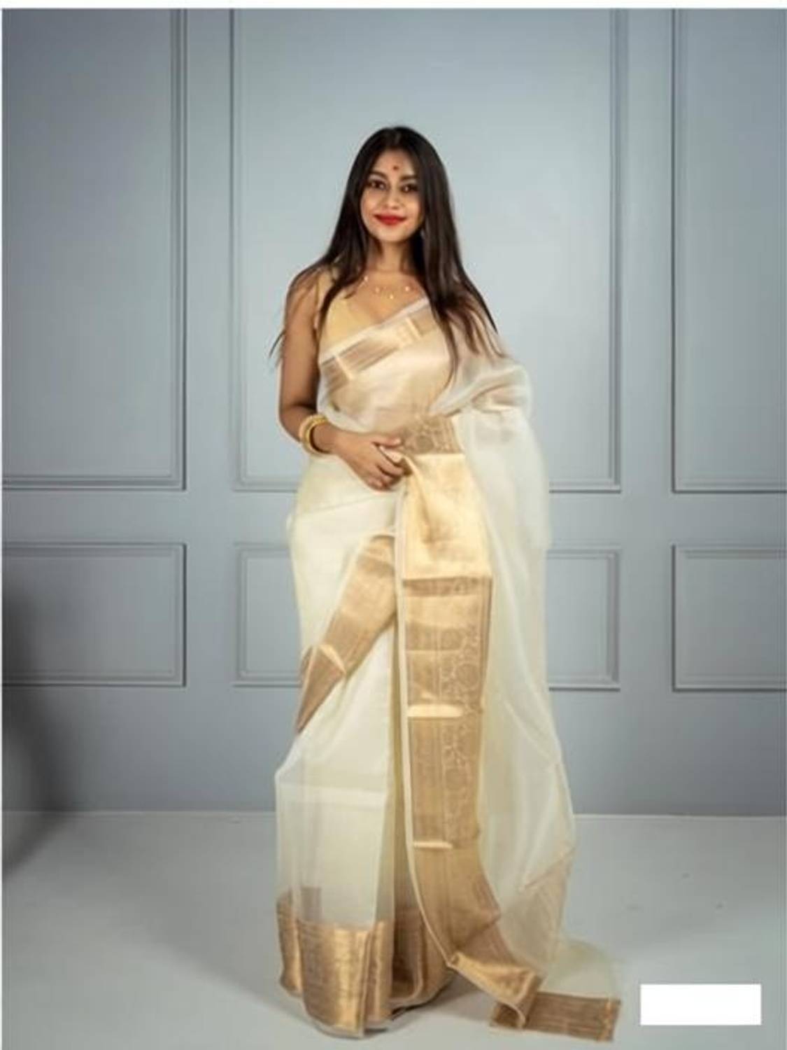 Upalksh Woven Chanderi Organza Saree