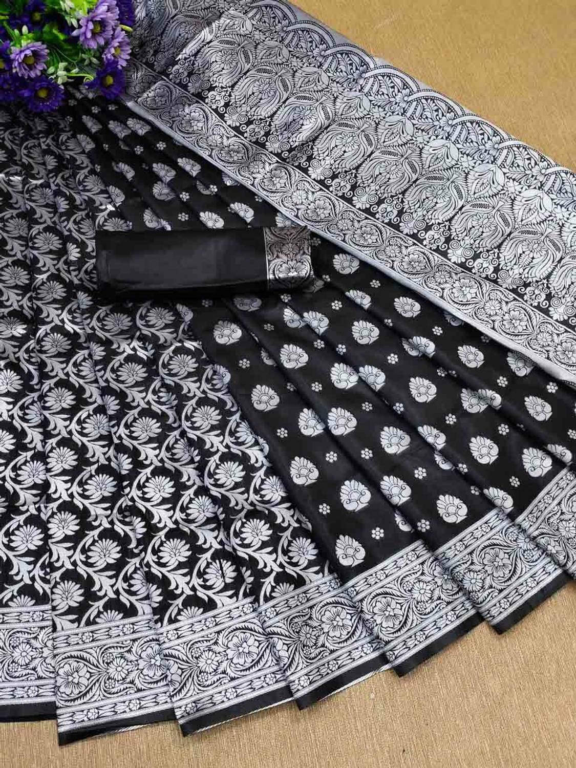 Aformi Woven Kanjivaram Silk Blend Saree
