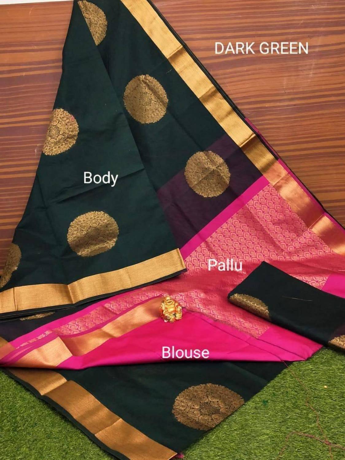 Sanjana Silks Woven Kanjivaram Art Silk, Pure Silk Saree
