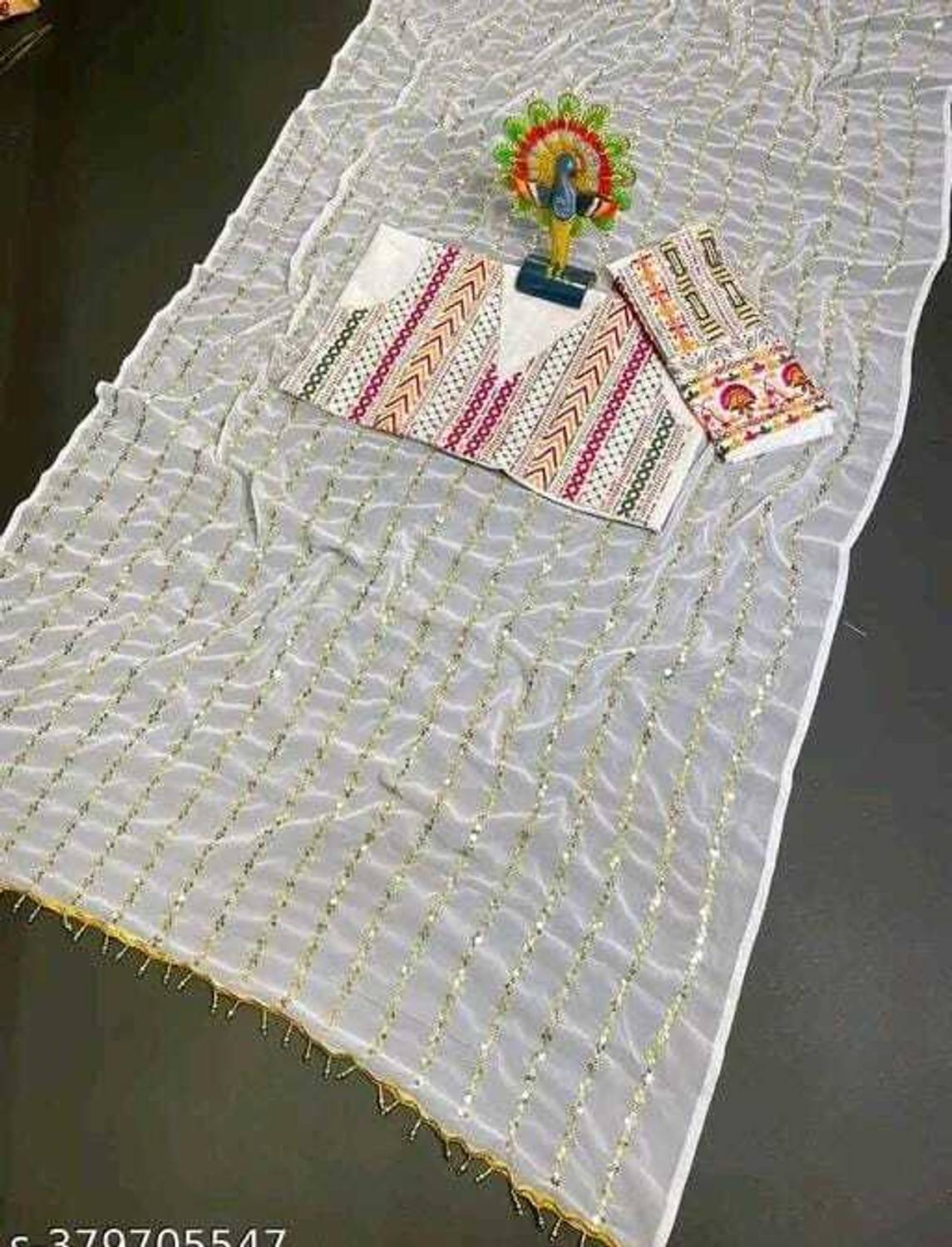riddhisa fashion Embroidered Georgette Saree - Image 2