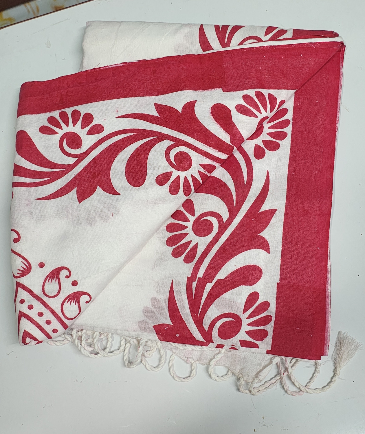 Image of nandu Printed Hand Batik Pure Cotton Saree