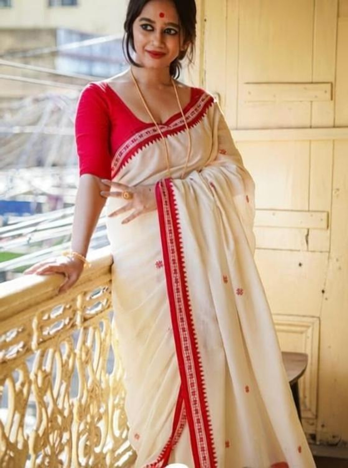 Image of Balorampal Printed Handloom Pure Cotton Saree